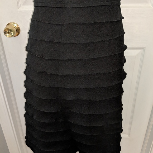 Max and Cleo Black Cocktail Dress with Ruffles - Picture 5 of 8
